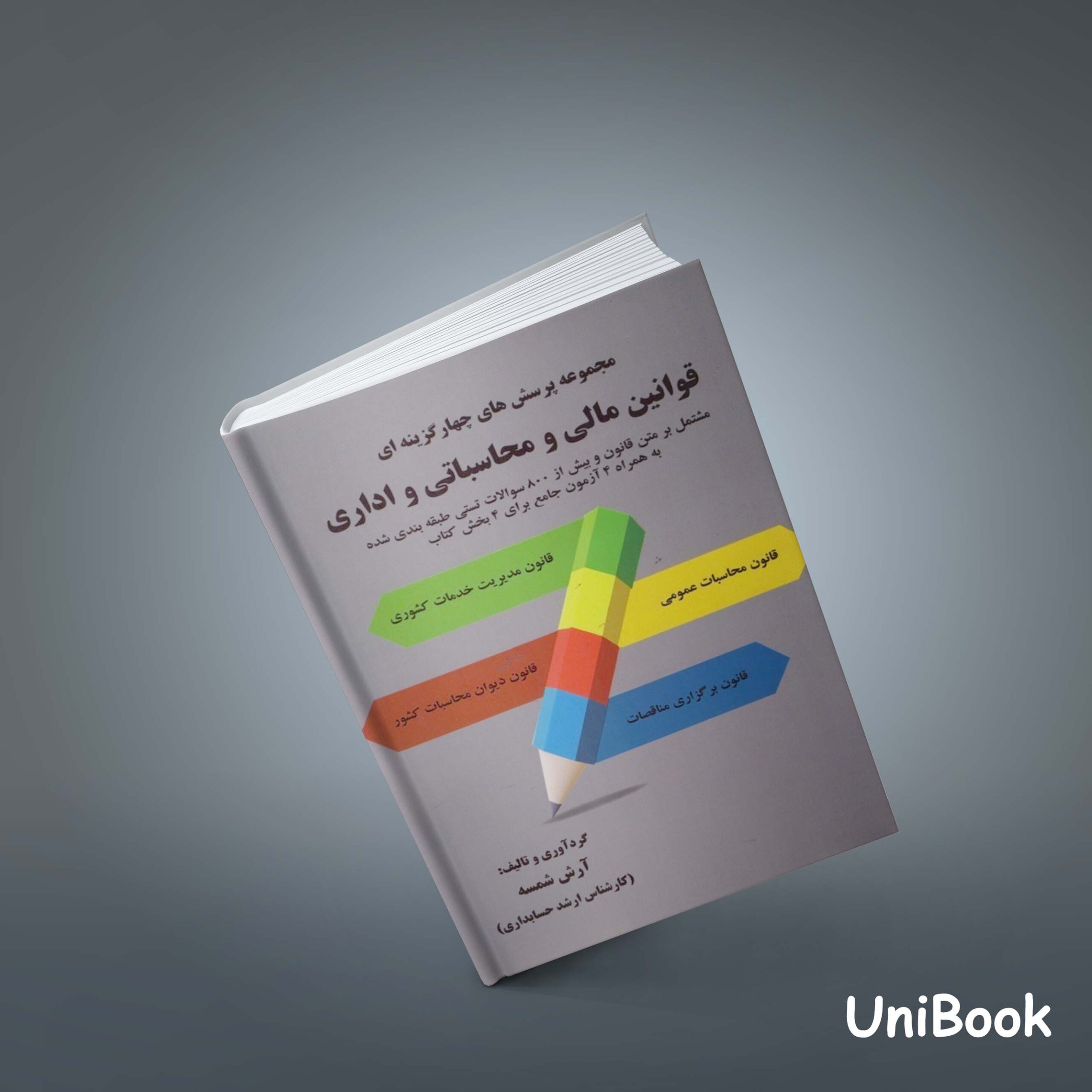 کتاب مجموعه پرسش های چهارگزینه‌ای قوانین مالی و محاسباتی و اداری مشتمل بر متن قانون و بیش از 880 سوالات تستی طبقه بندی شده